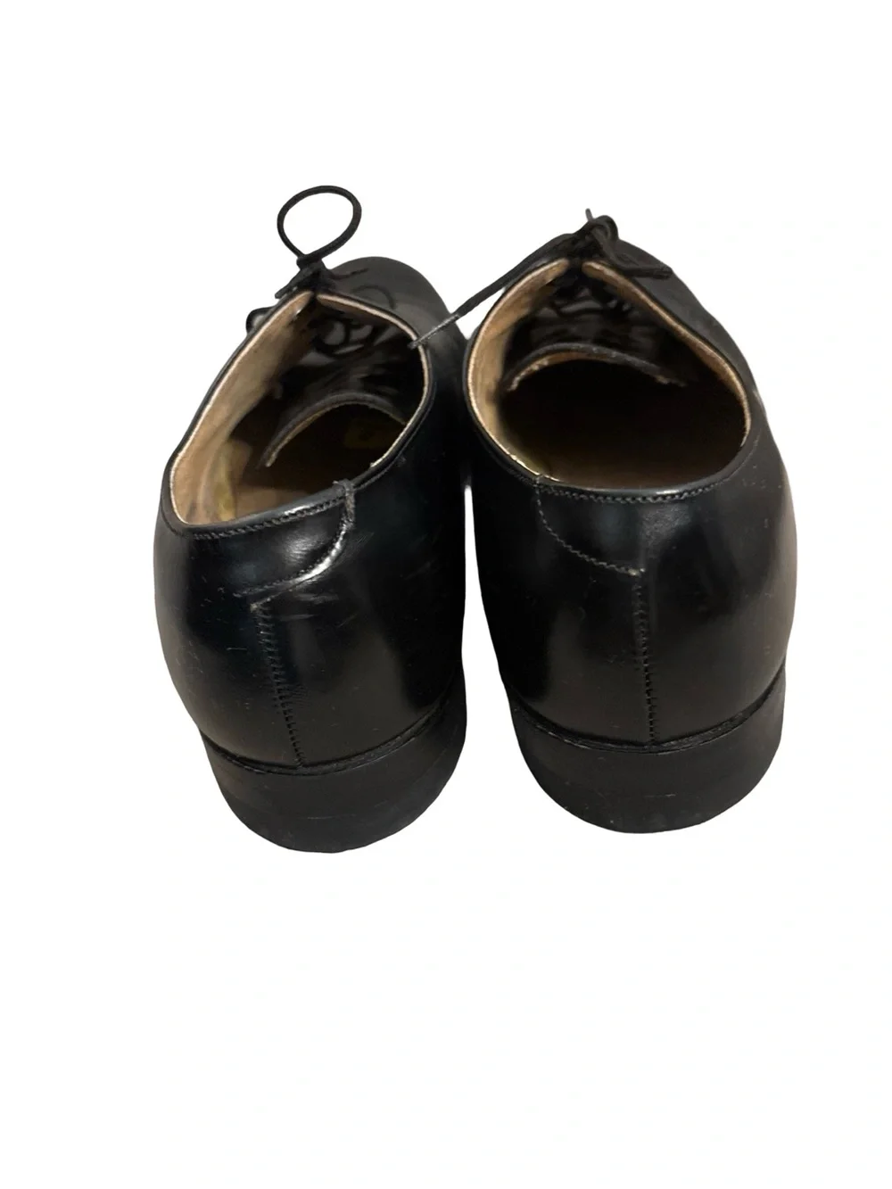 Bil trite Imperial Men’s Vintage Black Leather Derby Oxford Military Shoes Z 8.5